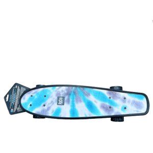 ReDo Tye Dye Sky Polyboard Low Flex Skateboard 22.5" x 6"-ABEC 5 Speed Bearings